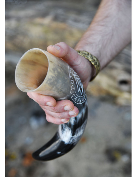 Trompa Celtic Valknut com suporte...