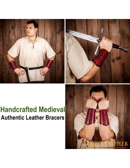 Pulseiras Árvore de Gondor em couro...