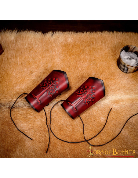 Pulseiras Árvore de Gondor em couro...