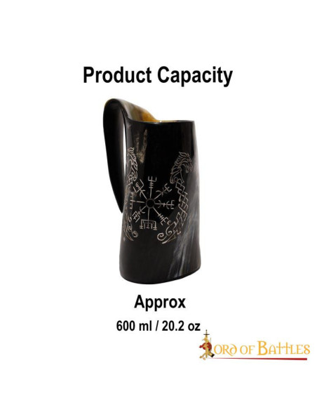 Caneca de cerveja celta Vegvísir...