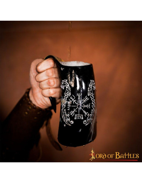Caneca de cerveja celta Vegvísir...