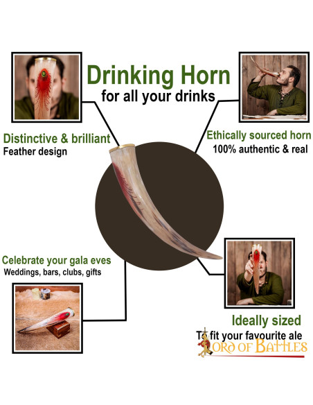 Chifre Viking de Olaf para beber...