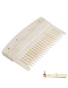 Pente de osso medieval para mulher (10,1x5,6 cm.)