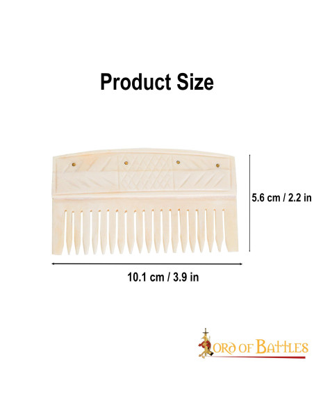 Pente de osso medieval para mulher...