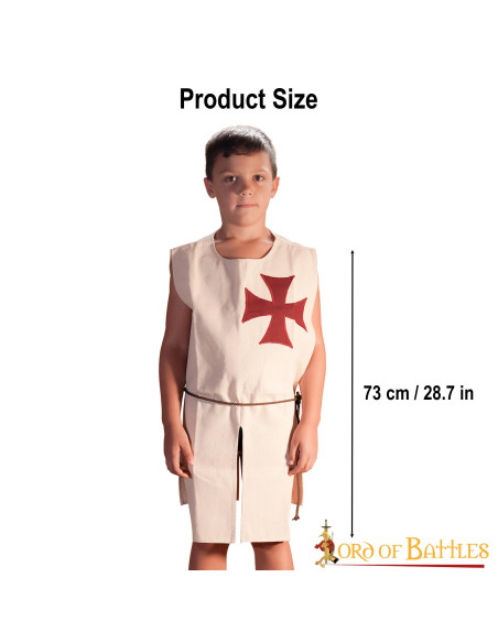 Sobretudo Medieval Crusader Infantil...