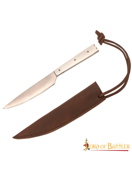 Faca medieval com cabo em osso (19 cm.)