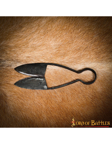 Tesoura medieval de ferro forjado à...