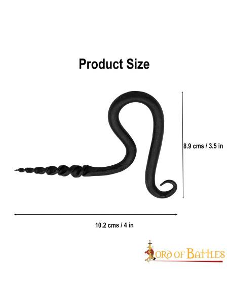 Saca-rolhas medieval forjado à mão...