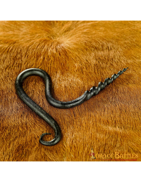 Saca-rolhas medieval forjado à mão...