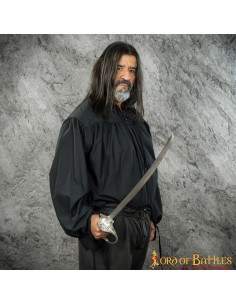 Camisa Elric Medieval e Renascentista - Preta