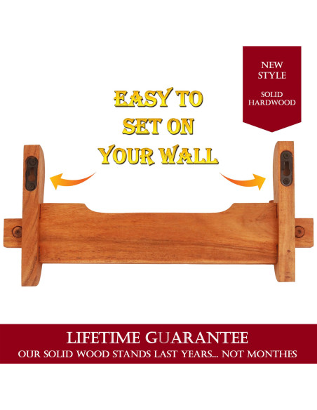 Suporte de parede de madeira para...