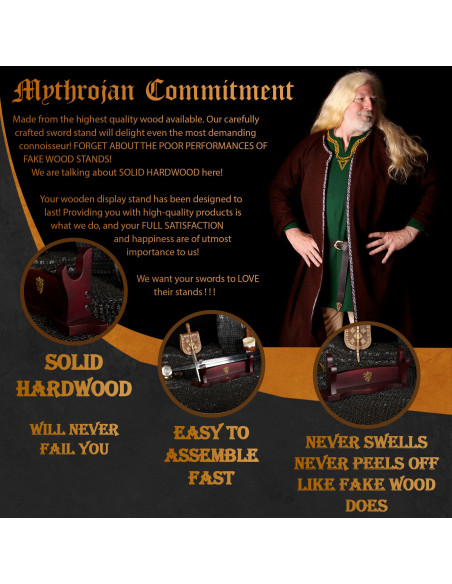 Suporte de secretária em madeira para...