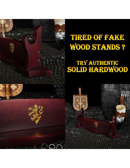 Suporte de secretária em madeira para...