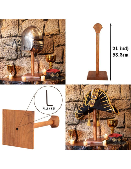 Suporte de madeira para pendurar...