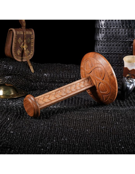 Suporte em madeira entalhada para...