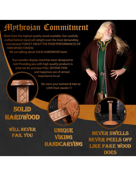 Suporte em madeira entalhada para...