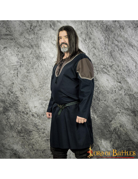 Túnica medieval, modelo Egito, manga...