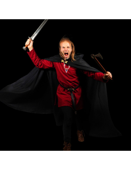 Grande Capa de Lã com Fecho de Latão...