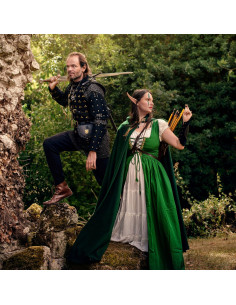 Grande Capa de Lã com Fecho de Latão - Verde 2