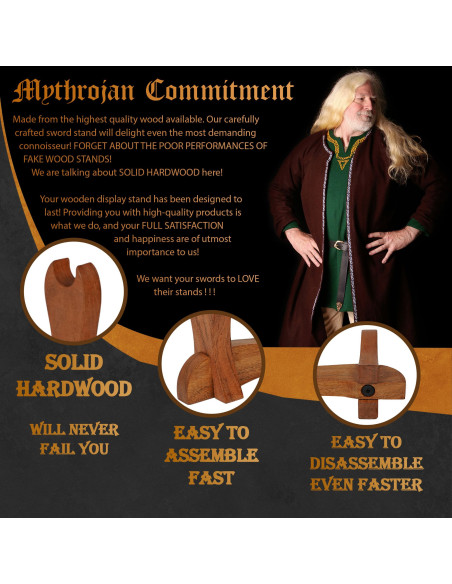 Suporte de secretária em madeira para...