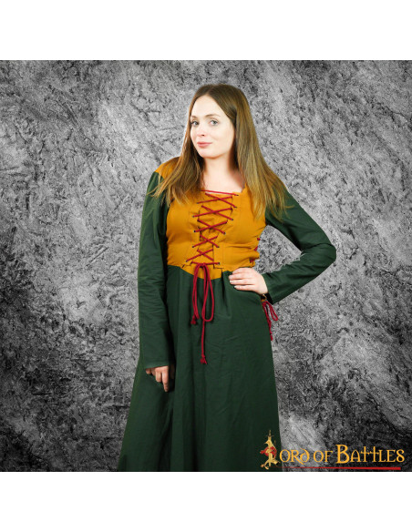 Vestido Medieval Mulher Eyra - Verde