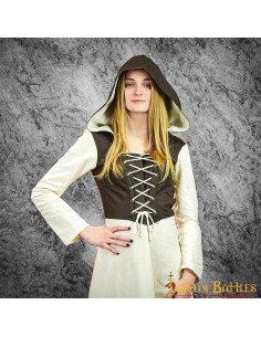 Vestido Medieval Mulher Eyra - Ecru