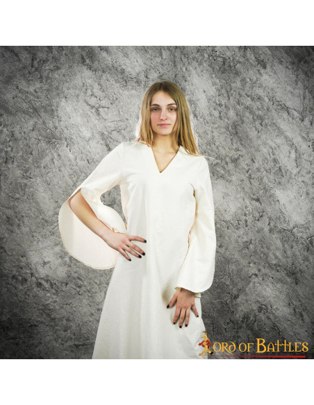 Túnica medieval de verão para mulher