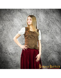 Corpete Goye Medieval e Renascentista - Marrom