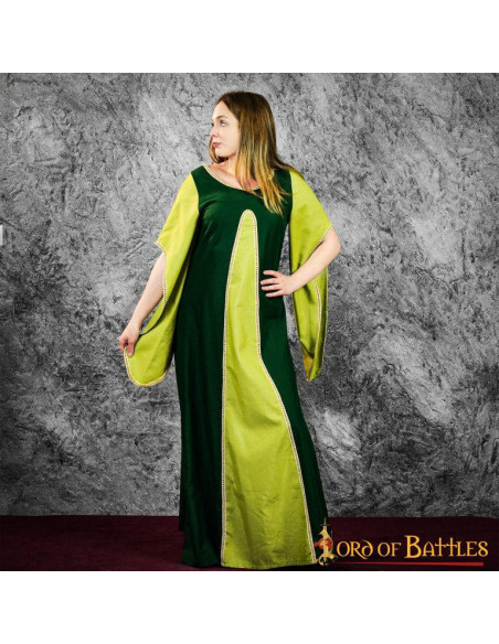 Vestido Medieval Aelis Courtesan - Verde