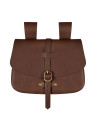 Bolsa medieval marrom Mythrojan (15,7x17,7 cm.)