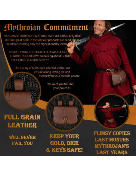 Bolsa medieval marrom Mythrojan...