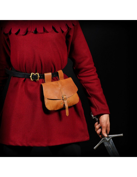 Bolsa medieval Mythrojan marrom claro...