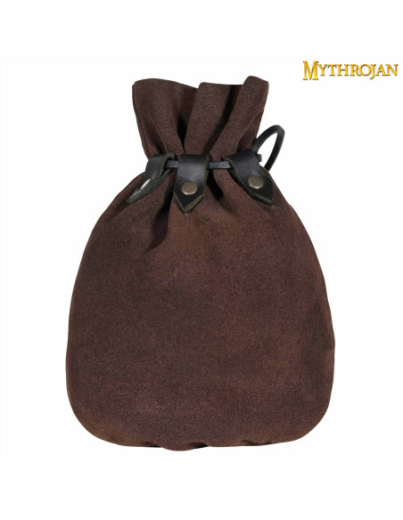 Bolsa mendigo medieval - Castanho...
