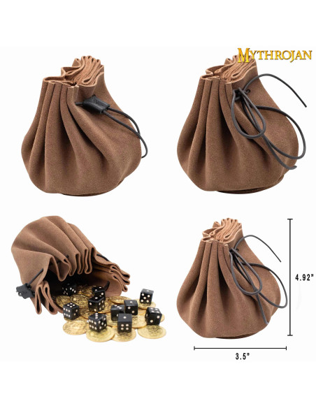 Bolsa de Mendigo Medieval - Castanho...