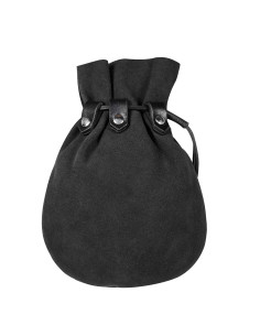 Bolsa de mendigo medieval - Preto (23,3x18,2 cm.)