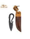 Faca medieval de ferro forjado à mão (13,3 cm.)