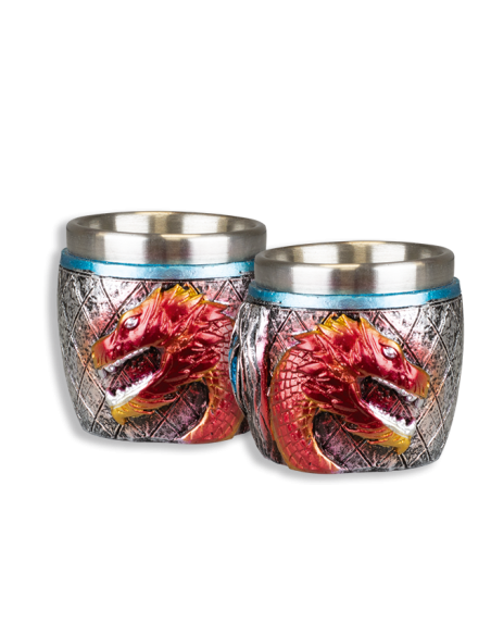 1 Copo de tiro de dragões medievais...