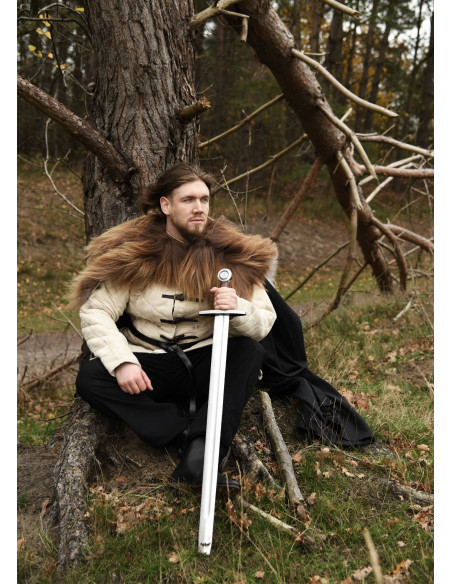 Pele de carneiro manchada nórdica...