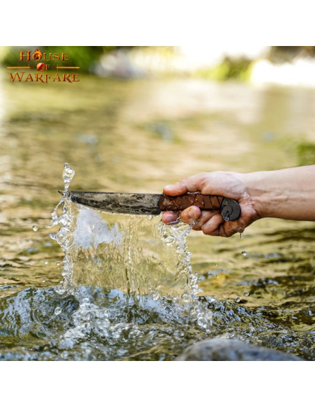 Faca medieval espiral com cabo de...