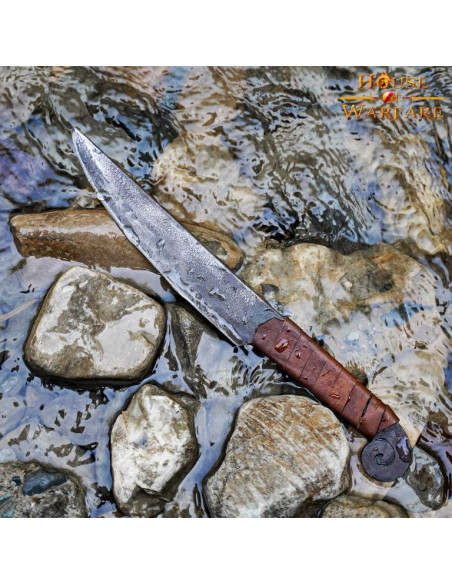 Faca medieval espiral com cabo de...
