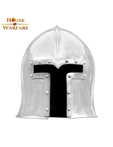 Barbuto italiano em aço, séc. XV