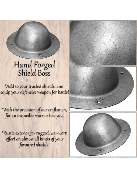 Umbo em aço para escudos Viking (19 cm.)