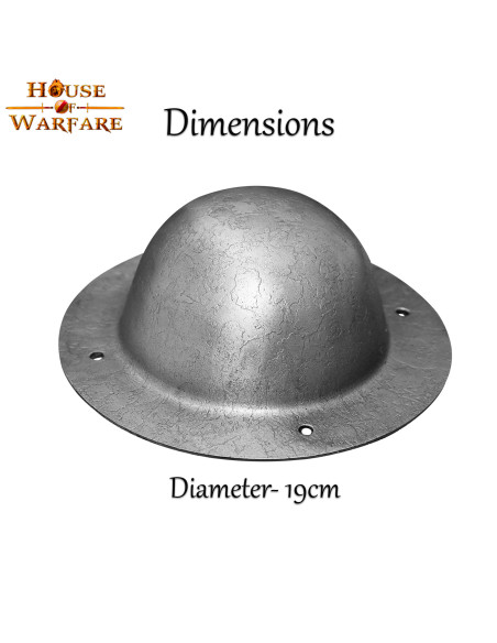 Umbo em aço para escudos Viking (19 cm.)