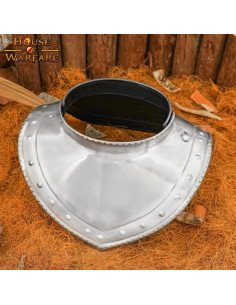 Gorjal de aço medieval, início do século XVII 2