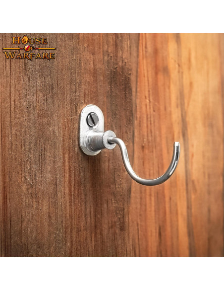 Par de suportes medievais cromados...