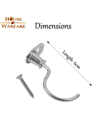 Par de suportes medievais cromados...