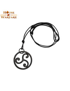 Pingente triskelion celta forjado à mão