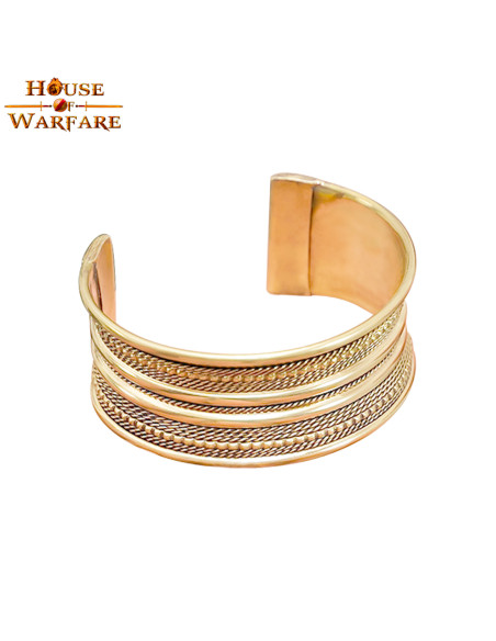 Bracelete medieval em latão (16,5 cm.)