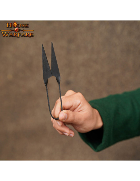 Tesoura medieval forjada à mão (14 cm.)