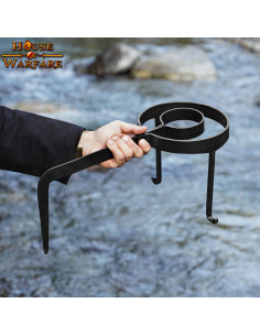 Tripé de cozinha medieval forjado à mão 2